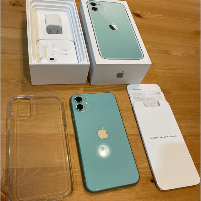 スマートフォン/携帯電話iPhone 11 64gb Simフリー グリーン