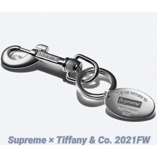Tiffany & Co. - 2021FW Supreme Tiffany オーバル タグ キーリング