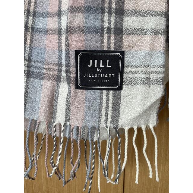JILL by JILLSTUART(ジルバイジルスチュアート)のジルバイジルスチュアート ストール マフラー チェック ペールカラー レディースのファッション小物(マフラー/ショール)の商品写真