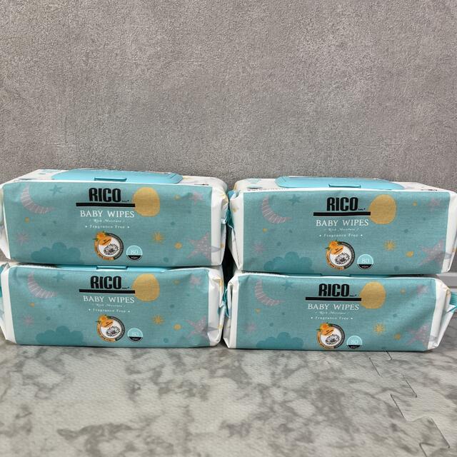 RICO baby ベビーワイプ　BABY WIPES 400枚　お尻拭き キッズ/ベビー/マタニティのおむつ/トイレ用品(ベビーおしりふき)の商品写真