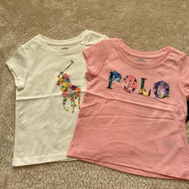 POLO RALPH LAUREN(ポロラルフローレン)のラルフローレン  Tシャツ２枚セット キッズ/ベビー/マタニティのキッズ服女の子用(90cm~)(Tシャツ/カットソー)の商品写真