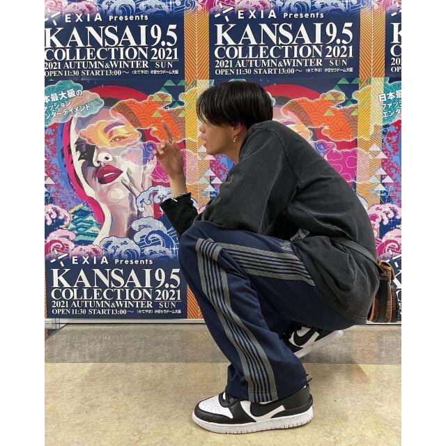 21AW Needles ストレート トラックパンツ S ネイビー 美品 タグ付 21AW Needles ストレート トラックパンツ S ネイビー 美品 タグ付