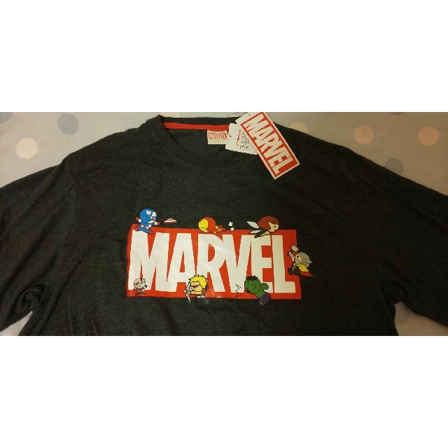 MARVEL(マーベル)のお値下げMARVEL マーベル キャラクターTシャツ  ２枚セット ５Ｌ 新品！ メンズのトップス(Tシャツ/カットソー(半袖/袖なし))の商品写真