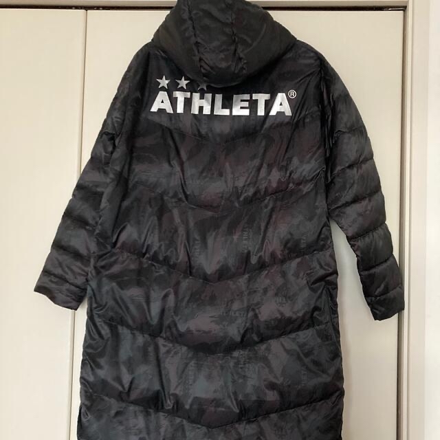 美品　ATHLETA アスレタ　ベンチコート　M サイズ　ネイビー　迷彩