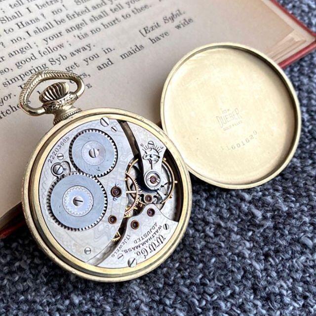 ◎ウォルサム/Waltham/懐中時計/美しい彫刻/17石/1918年/動作良好 ◎ウォルサム/Waltham/懐中時計/美しい彫刻/17石/1918年/動作良好