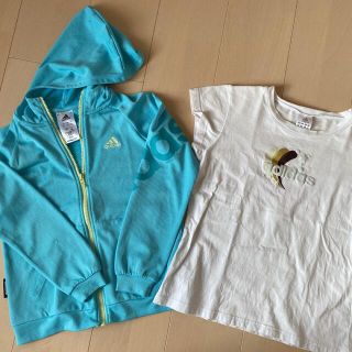 アディダス(adidas)のadidas パーカーとTシャツセット(Tシャツ/カットソー)