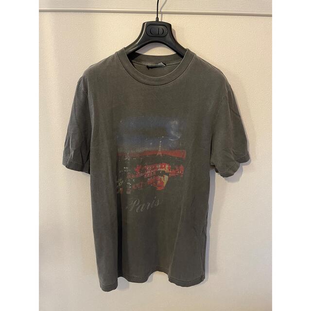 バレンシアガ BALENCIAGA ■ 【 612965 TLVB3 】 ロゴ フロッキー プリント Tシャツ　30587