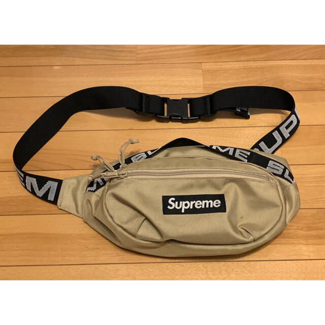 supreme waist bag tan