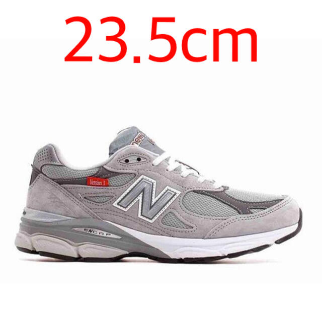 New Balance(ニューバランス)の23.5cm NEW BALANCE M990VS3 GREY 新品未使用 レディースの靴/シューズ(スニーカー)の商品写真