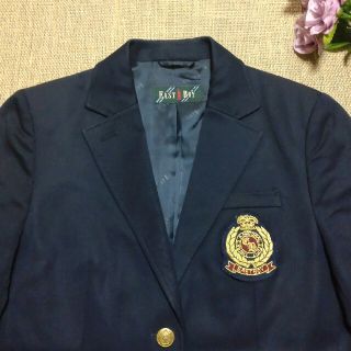 イーストボーイ EASTBOY 紺色ブレザー ワッペン付き 制服 11号 入試