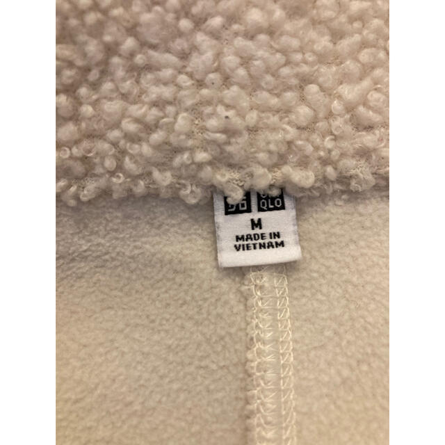UNIQLO(ユニクロ)のUNIQLO Mサイズ　白ボアロングコート　レディース レディースのジャケット/アウター(ロングコート)の商品写真