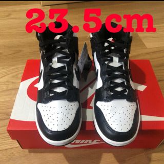 ナイキ(NIKE)のNIKE WMNS DUNK HIGH WHITE BLACK 23.5cm(スニーカー)