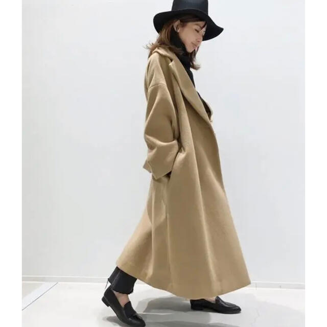 L'Appartement DEUXIEME CLASSE(アパルトモンドゥーズィエムクラス)のアパルトモン コート  Lisiere Wool Elegant Coat レディースのジャケット/アウター(ロングコート)の商品写真
