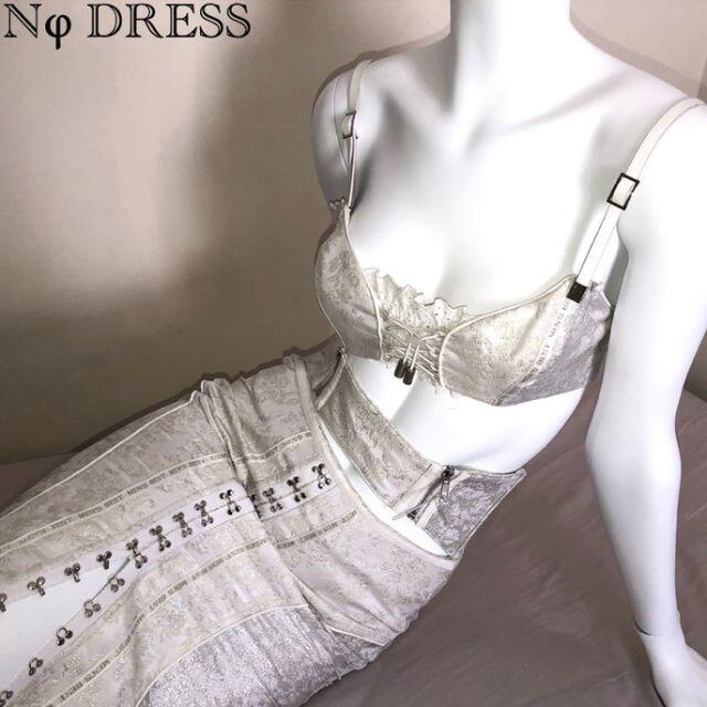 "Nodress" コルセット ジャガード ブラトップ ショート丈 ビスチェ