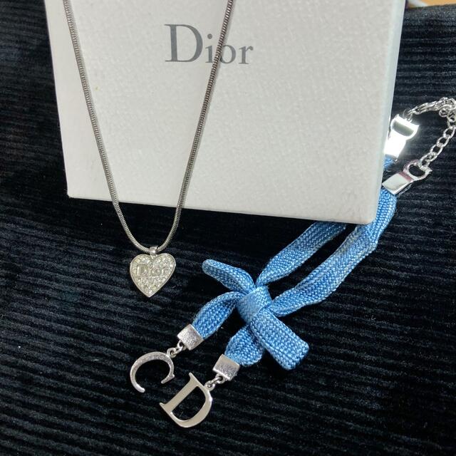 Christian Dior(クリスチャンディオール)の【セット】Christian Dior ネックレス ブレスレットハート レディースのアクセサリー(ネックレス)の商品写真