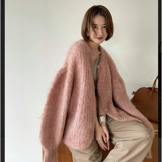 CLANE新品タグ付き☆COLOR MOHAIR SHAGGY CARDIGAN