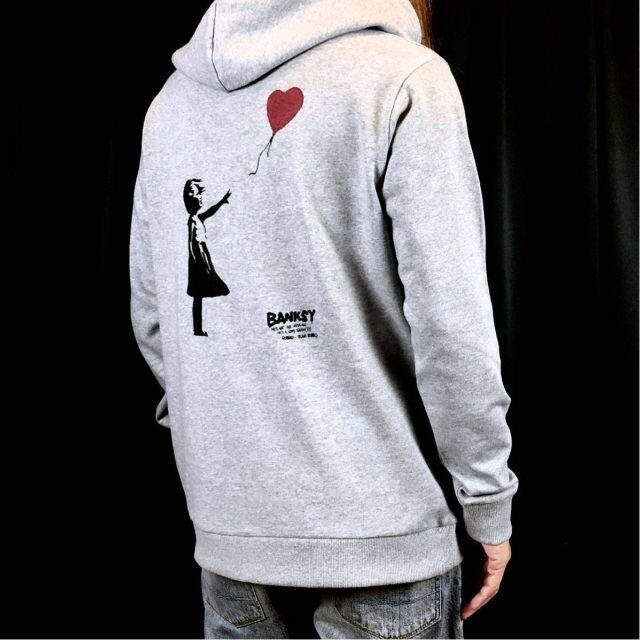 BANKSY】新品 バックプリント フーディー スケーター ストリート-