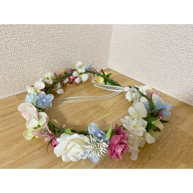 花冠 ハンドメイドのウェディング(ヘッドドレス/ドレス)の商品写真