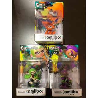 ニンテンドウ(任天堂)のamiibo (スプラトゥーンシリーズ、2016) 3点(ゲームキャラクター)