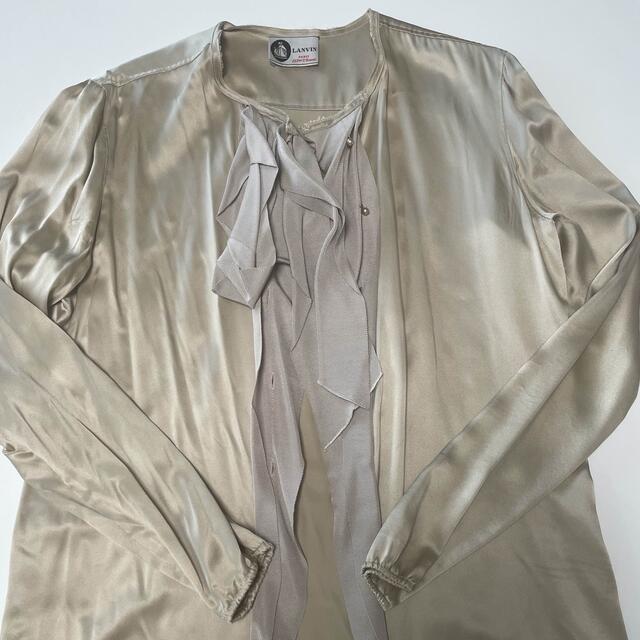 LANVIN - ランバンシルク100%ブラウスの通販 by プロフをご確認頂いた