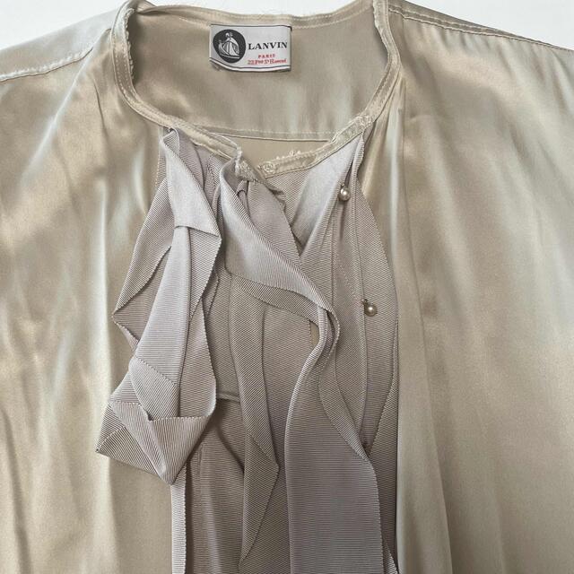 LANVIN - ランバンシルク100%ブラウスの通販 by プロフをご確認頂いた