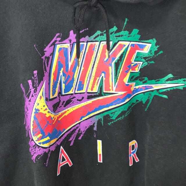 NIKE(ナイキ)の日本製90s ナイキ NIKE スエットパーカー　銀タグ　マルチカラー　デカロゴ メンズのトップス(パーカー)の商品写真