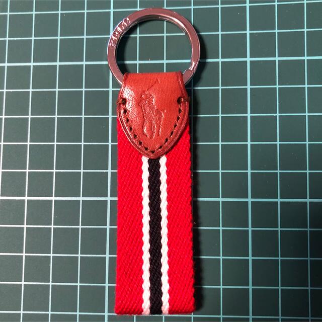 Ralph Lauren(ラルフローレン)の新品 RALPH LAUREN ジャガードキーホルダー(RED) レディースのファッション小物(キーホルダー)の商品写真