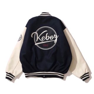 keboz  スタジャン　SATIN STADIUM JACKET ブラック