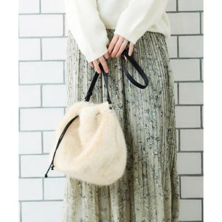 ルクールブラン(le.coeur blanc)の最終SALE❗️le.coeur blancファー巾着ショルダーバッグ(ショルダーバッグ)