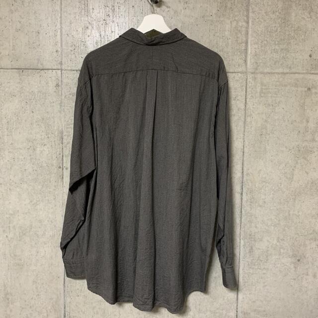 【COMOLI】21SS ヨリ杢シャツ GRAY size:4