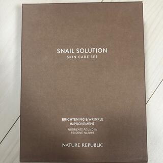 ネイチャーリパブリック(NATURE REPUBLIC)のSNAIL SOLUTION 4点セット(化粧水/ローション)