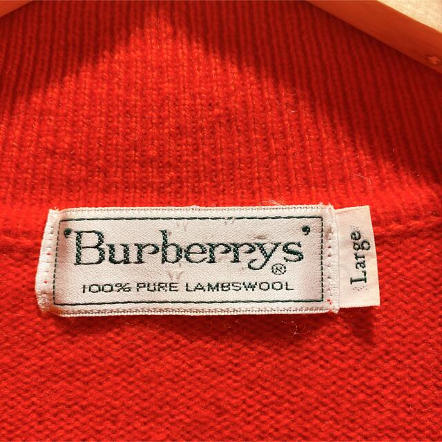 BURBERRY(バーバリー)の【美品】バーバリー Burberry 赤 ウールセーター レディースのトップス(ニット/セーター)の商品写真