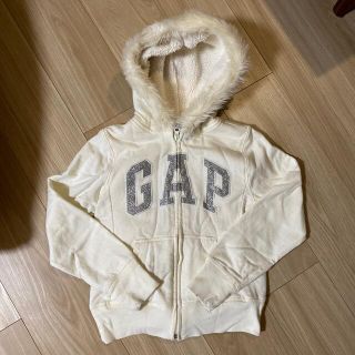 ギャップキッズ(GAP Kids)のGAPキッズ　130cmホワイトパーカー(ジャケット/上着)