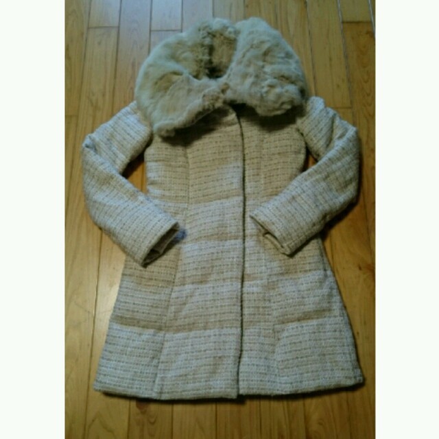 rienda(リエンダ)のrienda ツイードファーコート レディースのジャケット/アウター(毛皮/ファーコート)の商品写真