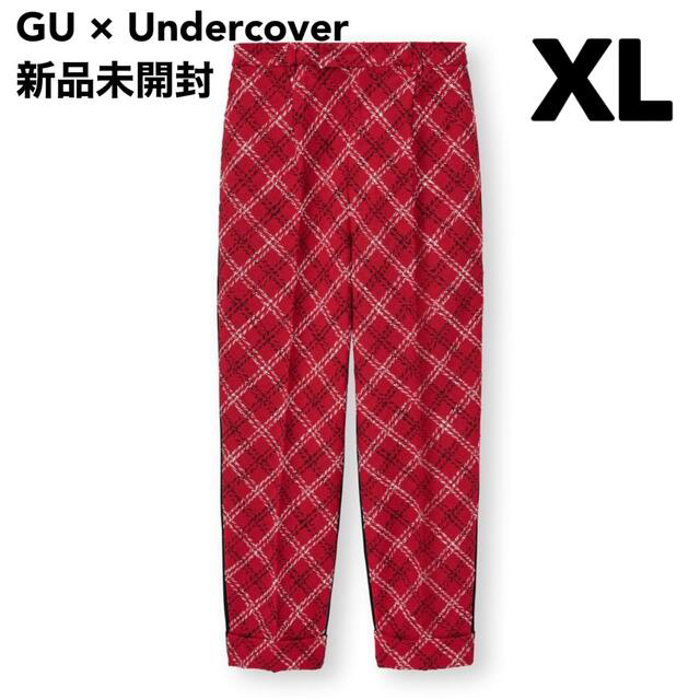 GU(ジーユー)の★新品未使用★ GU アンダーカバー　コラボ　ズボン　ハイウエストチェックパンツ レディースのパンツ(カジュアルパンツ)の商品写真