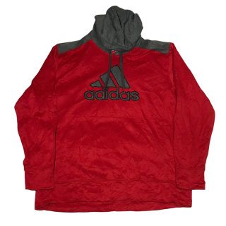 アディダス(adidas)の【90s】vintage アディダス adidas パーカー XL 赤 スポーツ(パーカー)