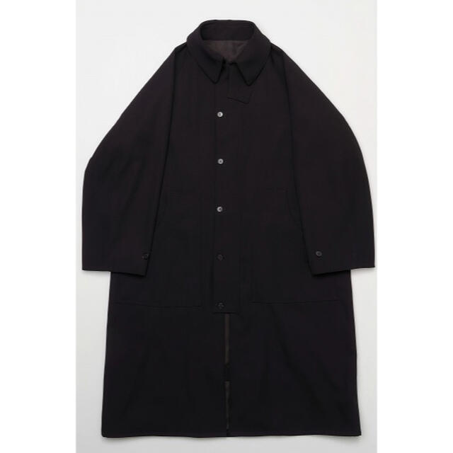 aubett　Back satin gabardine riding coat