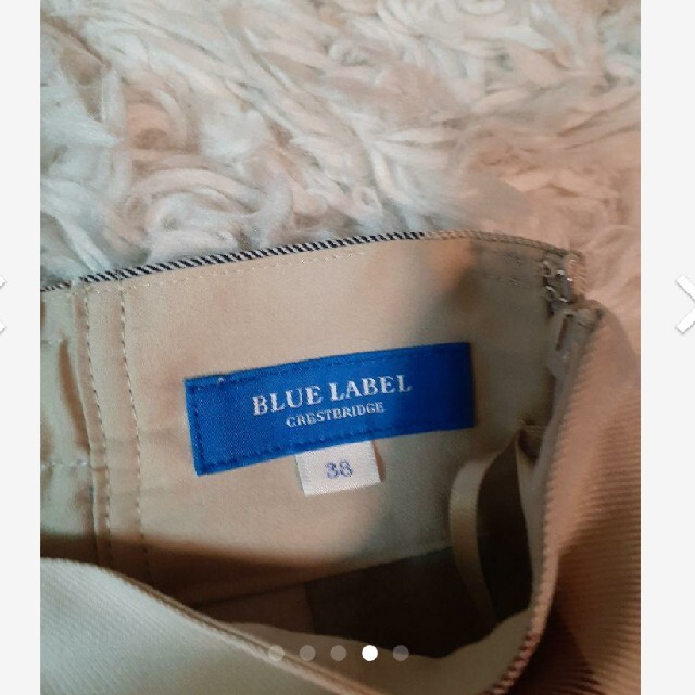 BURBERRY BLUE LABEL(バーバリーブルーレーベル)の☆値下不可 ブルーレーベルクレストブリッジ　ミドル丈チェックスカート 新品同様☆ レディースのワンピース(ひざ丈ワンピース)の商品写真