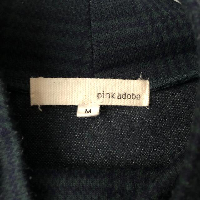 PINK ADOBE(ピンクアドべ)のチェック柄 トップス グリーン 黒 通勤 オフィス レディースのトップス(ニット/セーター)の商品写真