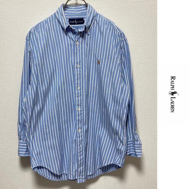 POLO RALPH LAUREN(ポロラルフローレン)のラルフローレン　オーバーサイズ　ブラウス　ストライプ　ビッグシルエット　シャツ レディースのトップス(シャツ/ブラウス(長袖/七分))の商品写真