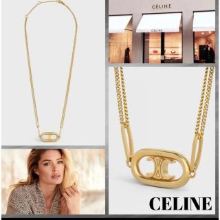 セリーヌ(celine)のほぼ新品♡CELINE マイヨン トリオンフ ネックレス (ネックレス)