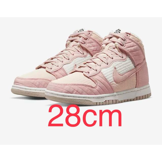 NIKE DUNK W HIGH LX PINK OXFORD 28cm メンズの靴/シューズ(スニーカー)の商品写真