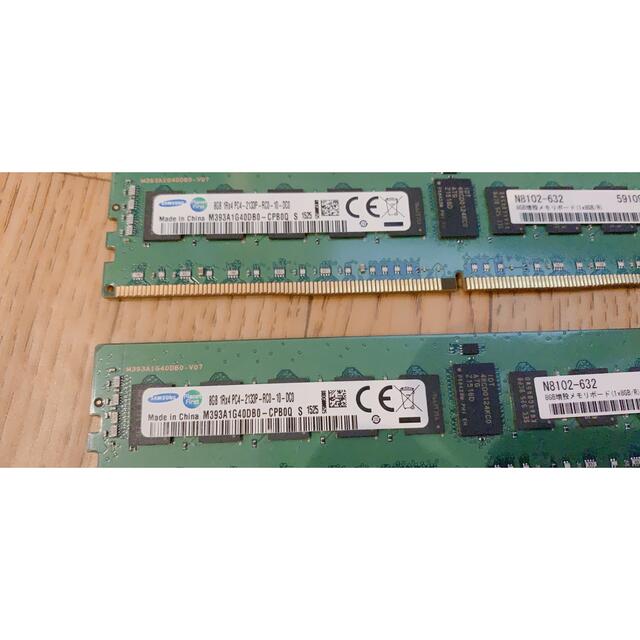 デスクトップメモリ　DDR4 2133MHz 8GB x2枚　16GB 1