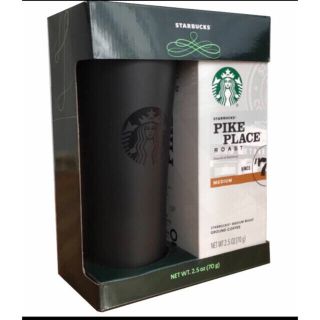 スターバックスコーヒー(Starbucks Coffee)の【新品未使用】 スターバックス  タンブラー  ギフトセット　ブラック(タンブラー)