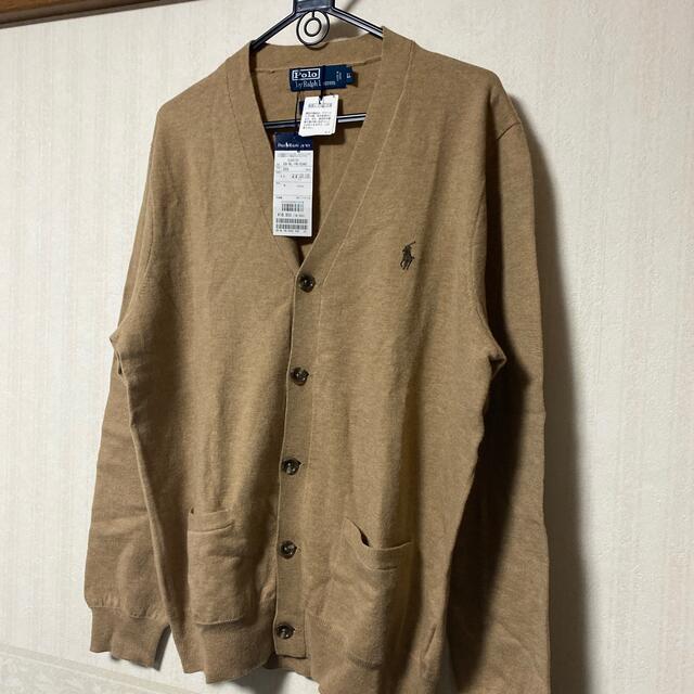 POLO RALPH LAUREN(ポロラルフローレン)の早い者勝ち❗️新品未使用タグ付きラルフローレンブラウンカーディガンLL メンズのトップス(カーディガン)の商品写真