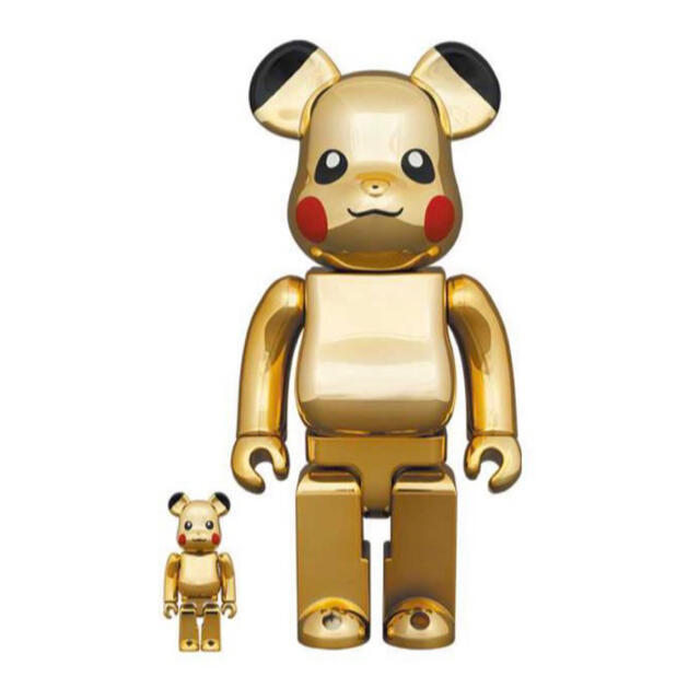 BE@RBRICK ピカチュウ GOLD CHROME 全サイズセット