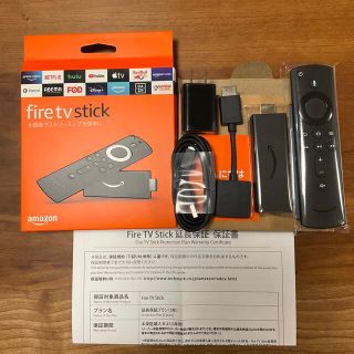 Amazon fire tv stick 第3世代 延長保証書付き(映像用ケーブル)