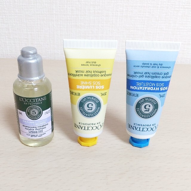 L'OCCITANE(ロクシタン)の【新品】ロクシタン　シャンプー　ヘアマスク　３種セット コスメ/美容のヘアケア/スタイリング(シャンプー/コンディショナーセット)の商品写真