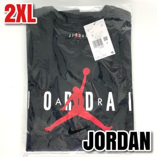 ナイキ(NIKE)の【新品未開封】ジョーダン エア ワードマークTシャツ ブラック 2XL(Tシャツ/カットソー(半袖/袖なし))