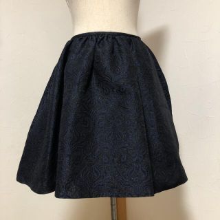 オオシマレイ(OSHIMA REI)のOSHIMA REI ラメ入り ボリューム ミニスカート XS〜S 美品(ミニスカート)